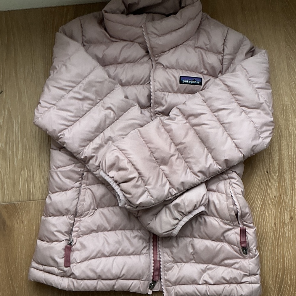 Patagonia Kids Puffer Jacket in Light Pink